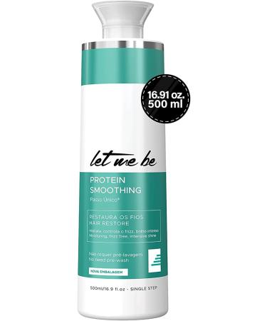 Let Me Be Hair Keratin Treatment | Brazilian Protein Smoothing Treatment | Moisturizing, Frizz Free & Intensive Shine | Effective Keratin Straighten Your Hairs | Single step treatment | 500ml/16.91oz.