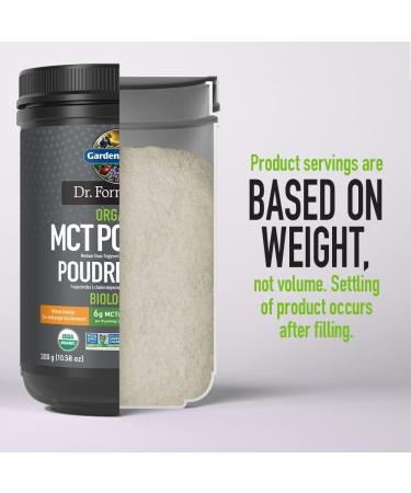 Garden of Life Dr. Formulated Organic MCT powder 0.373 Gram Unflavored. Sustainably Grown Coconuts and no palm oil. Certified Organic Non-GMO Verified Vegan Certified Gluten Free Certified Keto Certified and Paleo Certified. - Buy Online on SooperMarket.com