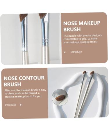 Baluue 8 Pcs Nose Shadow Brush Makeup Tools Makeup Accessory Angled Brush Eye Shadow Brush Artificial Fiber - Buy Online on SooperMarket.com