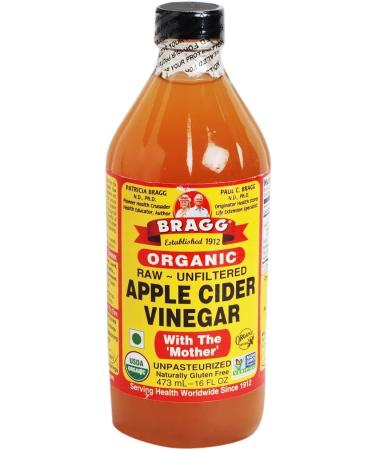 Braggs Apple Cider Vinegar With The Mother | Unfiltered Unheated Unpasteurized | 473ml