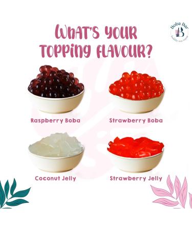 MBTK - 4 (Boba Bar London | Burst of Flavours Milk Bubble Tea Kit | 4 Milk Tea Flavours | 4 Boba & Jelly Toppings | Tapioca Pearls | 4 Bamboo Straws | 4 Tea Bags | 2 Recipe Cards ) - Buy Online on SooperMarket.com