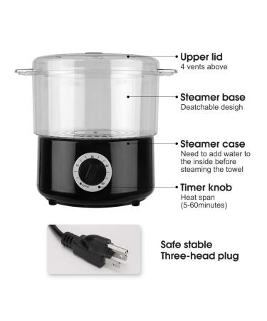 Mini Towel Warmer Steamer for Professional Spa, Nail Salon, Barber and Shaving - Buy Online on SooperMarket.com