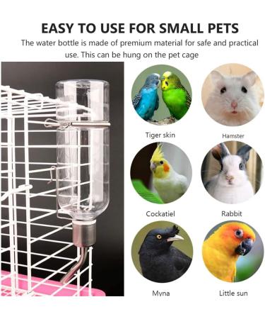 FZLANQ 1 PCS Rabbit Water Bottle Portable Guinea pig water bottle Water Bottle Feeder Hamster water bottle Hanging Water Drinking Feeder Dispenser for Guinea Pig Rabbit Chinchilla Bird Cat - Buy Online on SooperMarket.com