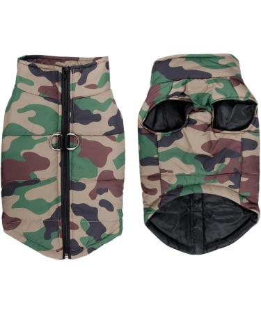 Buy Femax Waterproof Dog Coat - Warm Winter Jacket for Small to Large Dogs | Padded Camouflage Pet Clothing for Cold Weather - Buy Online on SooperMarket.com