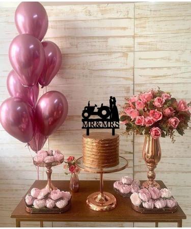 Funny Wedding Cake Topper - Groom and Bride Kissing Beside The Tractor - Farmer Wedding Cake Topper Southern Style Wedding Cake Topper (Tractor) - Buy Online on SooperMarket.com