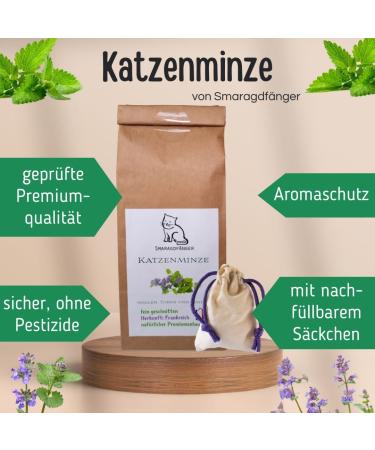 SMARAGDF NGER Catnip from France - 100g Premium Quality Cat Toy for Cushions & Balls | International Shipping - Buy Online on SooperMarket.com