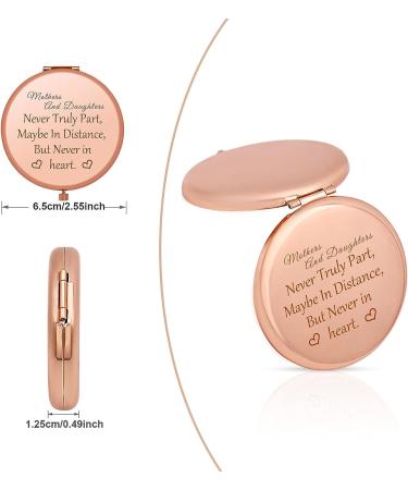 Personalized Mom Makeup Mirror Gift | Mother's Day & Birthday Present from Daughter - Jielahua Compact Pocket Mirror - Buy Online on SooperMarket.com