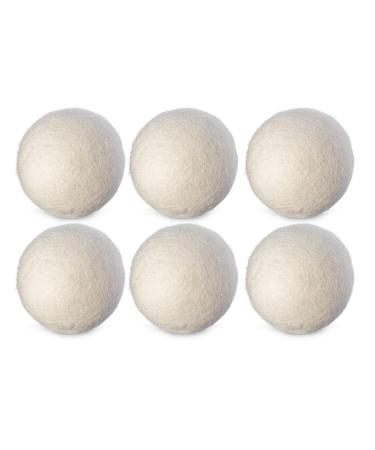 6PCS/Set Natural Reusable Laundry Clean Ball Practical Home Wool Dryer Balls