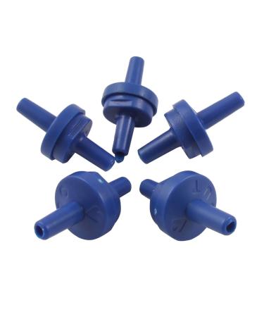 sourcing map Aquarium Fish Tank Air Hose Connector Plastic Air Pump Check Valve Air Valve for Aquariums 5 Pcs