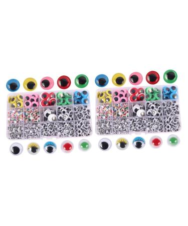 STOBOK 2 Boxes Handmade Adornment Diy Decoration Adornment Eye Shape Adornment Decorations Eyeball Boxed As Shownx2pcs 1.5X1.5cmx2pcs