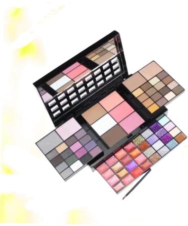 Beavorty 2pcs 74 Eyeshadow Palette Lip Gloss Blush set makeup Glitter 18*11cmx2pcs Picture 1x2pcs - Buy Online on SooperMarket.com