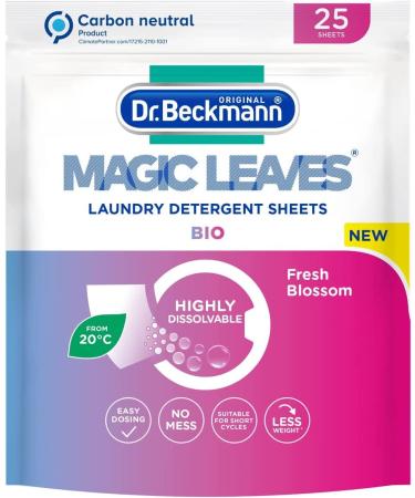 Dr. Beckmann MAGIC LEAVES Laundry Detergent Sheets BIO | 25 Sheets