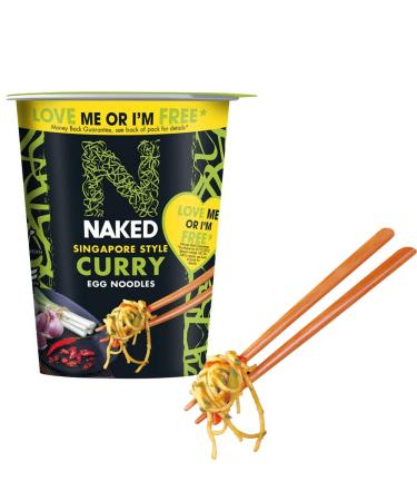 Naked Singapore Style Curry Egg Noodles Pot 78g