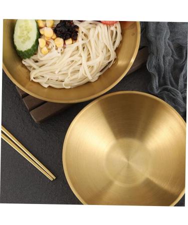 NAMOARLY 1pc Japanese Ramen Bowl Stainless Cereal Bowls for Kitchen Porridge Bowl Drop Resistant Cooking Bowl Noodle Serving Bowl Ramen Noodle Bowl Large Ramen Bowls Prep Bowl Fruit - Buy Online on SooperMarket.com