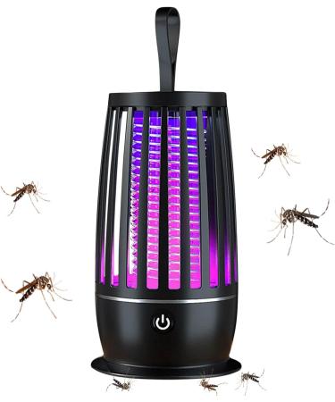 Fly Trap Lamp Flexible and Harmless Fly Killer | Zapper Indoor Electronic Rechargeable Fly Control Light Trap for Virtcooy Black Chargement USB - Buy Online on SooperMarket.com
