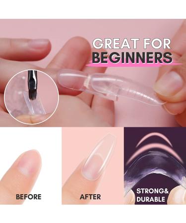 Makartt Poly Nail Gel Kit - Clear Pink Fall Color Nail Extension Gel Set - Buy Online on SooperMarket.com