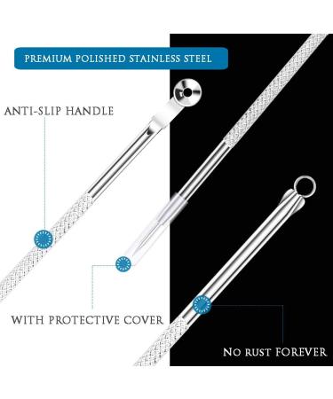 Ellolife 4-Pack Comedone Squeezer Set | Stainless Steel Blackhead Remover Kit for All Skin Types - Buy Online on SooperMarket.com