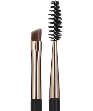TB Tools for Beauty T4B Kashoki 412 Double-Sided Lash & Brow Brush | Durable Taklon Makeup Tool in Black & Gold - Buy Online on SooperMarket.com