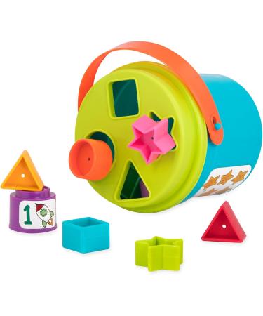 Batta Stacking Cups - Sorting & Learning Toy for Kids 18+ Months | 19-Piece Shape & Number Tower by StapeliMer - Buy Online on SooperMarket.com
