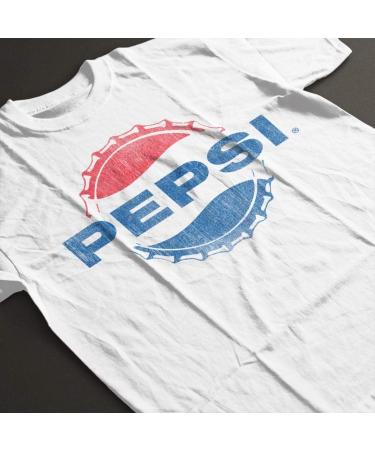 All+Every Pepsi 1960s Distressed Bottlecap Logo Men's T-Shirt L White - Buy Online on SooperMarket.com