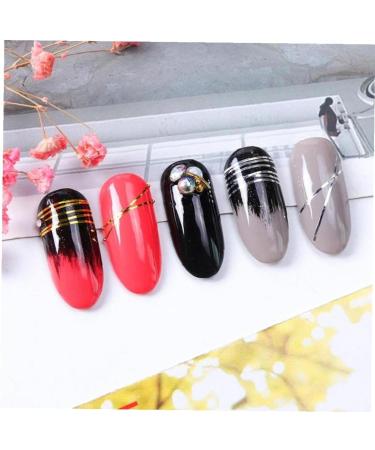 Pinicecore 20 Rolls Nail Strip Band Line - Gold & Silver Nail Art Decoration Stickers for DIY Tips - Buy Online on SooperMarket.com