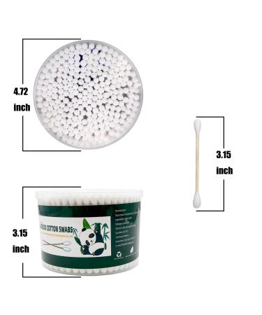 Organic Bamboo Cotton Swabs XL - 252pcs | Biodegradable & Dust-Free - Buy Online on SooperMarket.com