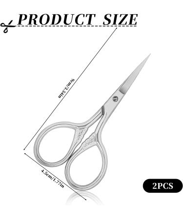 Buy 2 Pieces 9cm Stainless Steel Bartscher Scissors - Professional Eyebrow Nose & Facial Hair Removal | International Shipping Available - Buy Online on SooperMarket.com