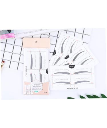 Gogogmee 2 Make up Kits Eyebrow Shaper Stencil Eyebrow Template Eyebrow Stickers A607 Card Simple - Buy Online on SooperMarket.com