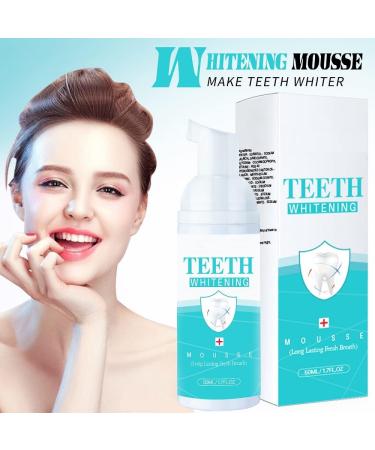 2 Pcs Mousse Mouthwash 50 ML - Deep Clean Stain Removal & Teeth Whitening Oral Care - Buy Online on SooperMarket.com
