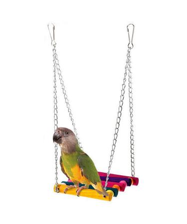 Pet Bird Parrot Parakeet Budgie Cockatiel Cage Hammock Swing Toy