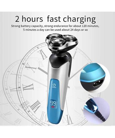 GeRRiT Electric Razor for Men - Waterproof Rotary Shaver Cordless USB Rechargeable Beard Trimmer Ideal Gift for Husband & Dad - Buy Online on SooperMarket.com