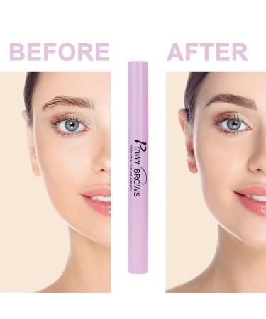 Music Flower Clear Waterproof Eyebrow Wax with Brush - Long Lasting Brow Shaping Pen for Feathered Fluffy Brows - Makeup Pencil 1 Count - Buy Online on SooperMarket.com