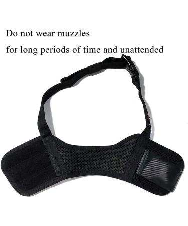 Pubiao Nylon Mesh Dog Muzzle - Breathable Soft Guard for Biting & Chewing - Adjustable Anti-Barking Puppy Muzzle (Black L) - Buy Online on SooperMarket.com