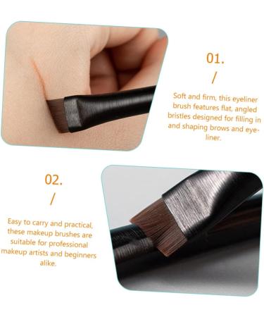 Baluue 15 Sets Ultra Thin Eyeliner Wood Eyebrow Brush Eyebrow Black Women Eyebrow Brush - Buy Online on SooperMarket.com