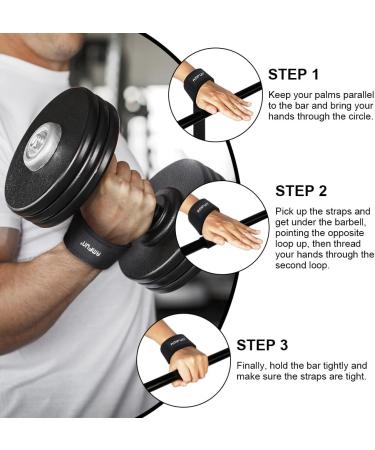 Amfun Padded Lifting Straps - Strength Training & Bodybuilding Aids for Men & Women | Professional Powerlifting Gear - Buy Online on SooperMarket.com