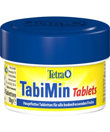 Tetra tablets Tabimin - Fish feed for all floor fish e.g. catfish loaches or soil -based barben 58 tablets can tablets 58 pieces (1 Pack)