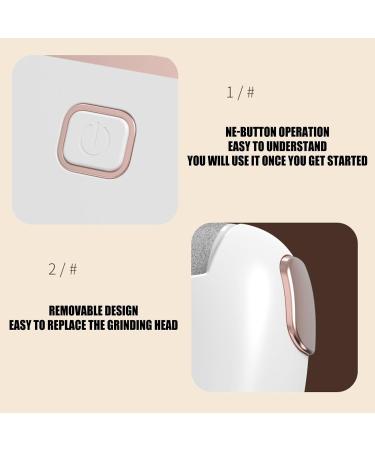 Toseky Electric Foot Scrubber File Rechargeable Foot File with 2 Adjustable Speed Professional Foot Care Pedicure Kits for Home Nail Technicians and Individuals White - Buy Online on SooperMarket.com