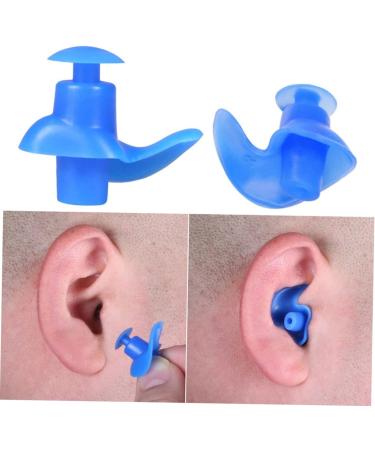 Unomor 5 Pairs Swimming & Diving Silicone Earplugs Set - Blue Pool Accessories with Nose Clip, Mute Sleeping Earbuds - Buy Online on SooperMarket.com