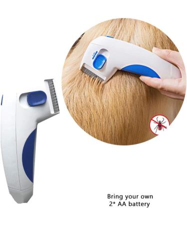 AIJIANG Flea Treatment Comb for Dogs Electric Dog Flea Comb Pet Flea Zapper Comb Fleas Removal Tool - Buy Online on SooperMarket.com