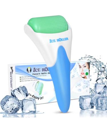 ONLYSKY BEAUTY Ice Roller Face Cooling Cold Roller for Body Eyes Face Skin Care Tools Roller Cooling Roller for Women & Men(Blue Handle+Green Roller