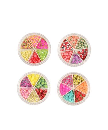 HAPINARY 4 Box Fruit Nail Stickers Slice Nail Decoration Manicure Pastes Self-adhesive Nail Decals Fruit Nail Art Slices Stickers for Nails 3d Nail Decals Nail Art Stickers Nail Art Decals