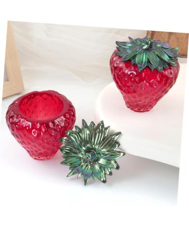 STOBOK 3 Sets Strawberry Storage Mold Resin Crafts Epoxy Candle Molds Silicone Fruit Jar Mould Fruit Jar Mold Silicone Molding Silicone Mold Fruit Pot Fruit Pot Mould DIY Material Bottle - Buy Online on SooperMarket.com