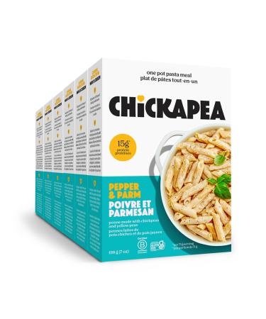 Chickapea One Pot Chickpea Pasta - Parmesan & Cracked Pepper - 198g (Pack of 6) Cacio e Pepe 198 g (Pack of 6)