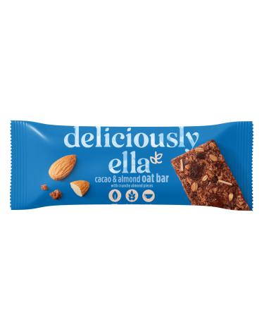 Deliciously Ella - Cacao & Almond Oat Bar Gluten-Free Vegan Friendly Healthy Snack 50g (16 bars) Cacao & Almond (16 Bars)