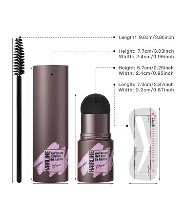 LSxia Brow Stamp and Stencil Kit - Waterproof Eyebrow Powder with 10 Stencils, Light Brown - Perfect for Natural Eye Brow Definition and Shaping - Women's Eye Brown Makeup - Buy Online on SooperMarket.com