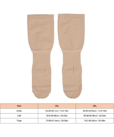 Knee High Plus Size Varicose Vein Compression Stockings 23-32 mmHg | 3XL Support - Buy Online on SooperMarket.com