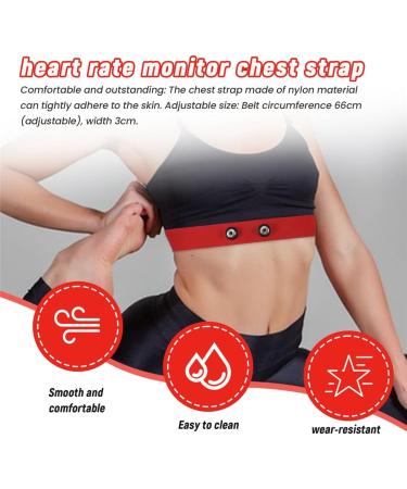 BYCUFF Heart Rate Monitor Chest Strap Replacement Band - Compatible & Durable | International Shipping Available - Buy Online on SooperMarket.com