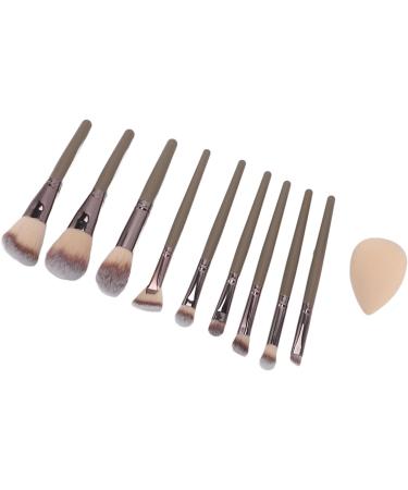 Synthetic Makeup Brushes 9 Piece Brush Set Foundation Powder Concealers Eyeshadow Brushes Mini with Storage Box for Travel - Buy Online on SooperMarket.com