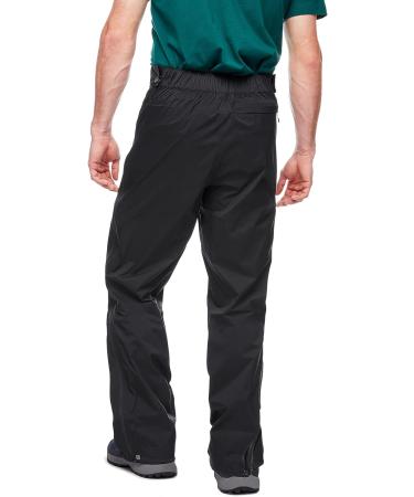Black Diamond Stormline Stretch Full Zip Rain Pants - Men's | Black | Medium - Buy Online on SooperMarket.com