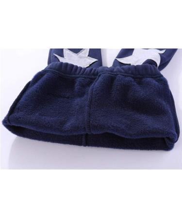 Mud Kingdom Boys Fleece Pants | Tight Fit Winter Warmth | 6-7 Years | Stars Navy Blue - Buy Online on SooperMarket.com